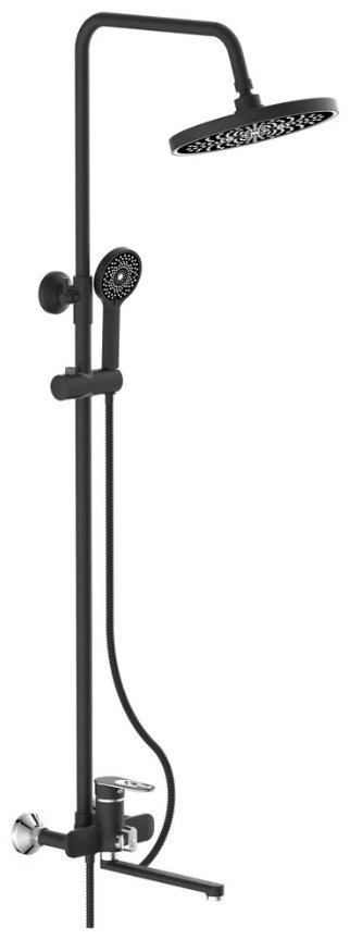 Комплект смесителей Potato P35274-6 P10118-6, ЦАМ, цвет черный