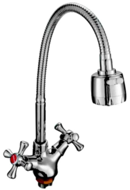 Смеситель с гибким изливом Rainsberg R5813F-8, силумин, цвет хром - ForteMarket Смеситель с гибким изливом Rainsberg R5813F-8, силумин, цвет хром купить,30500