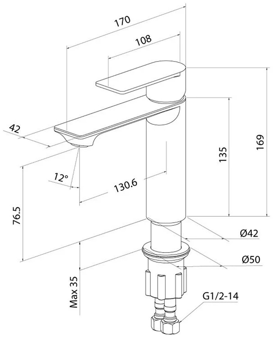 Смеситель Milardo MAZBN00M01, нержавеющая сталь, цвет хром купить,26600