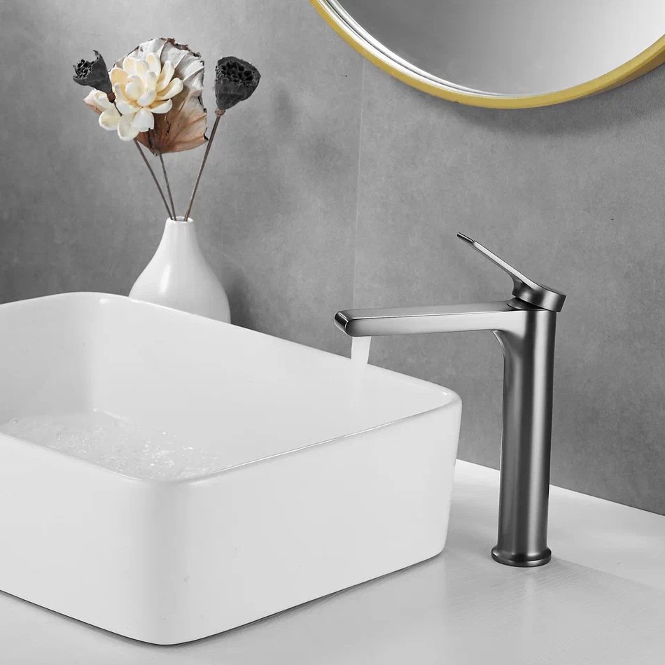 Смеситель Shevanik S8311T, латунь, цвет стальной купить,NaN