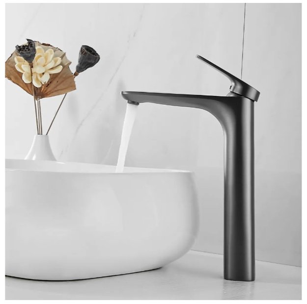 Смеситель Shevanik S8511T, латунь, цвет графит купить,NaN