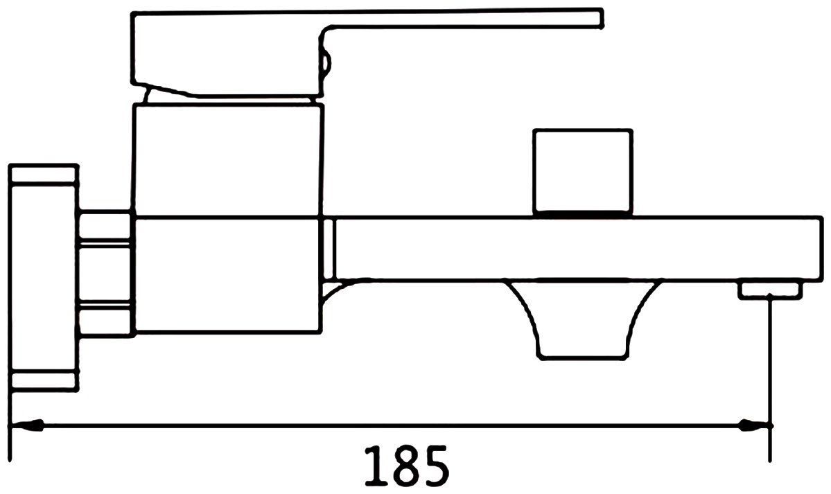 Смеситель для ванны Shevanik S9602, латунь, цвет хром купить,NaN