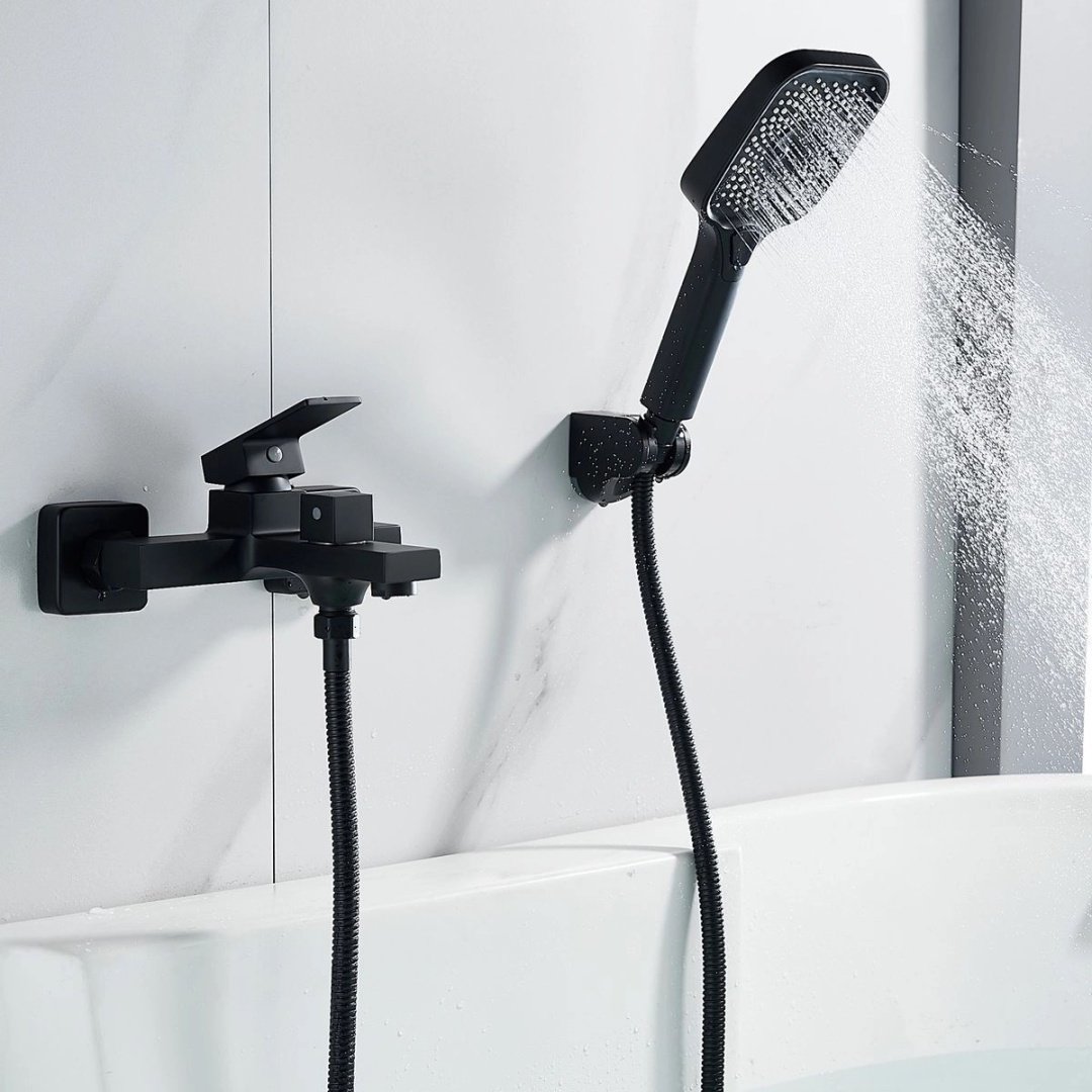 Смеситель для ванны Shevanik S9602H, латунь, цвет черный купить,NaN