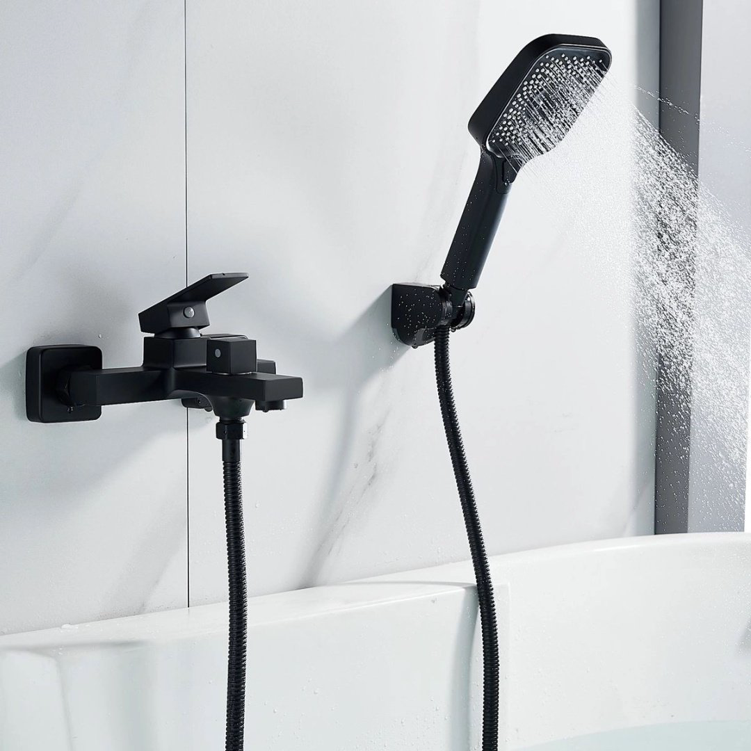 Смеситель для ванны Shevanik S9602H, латунь, цвет черный купить,NaN