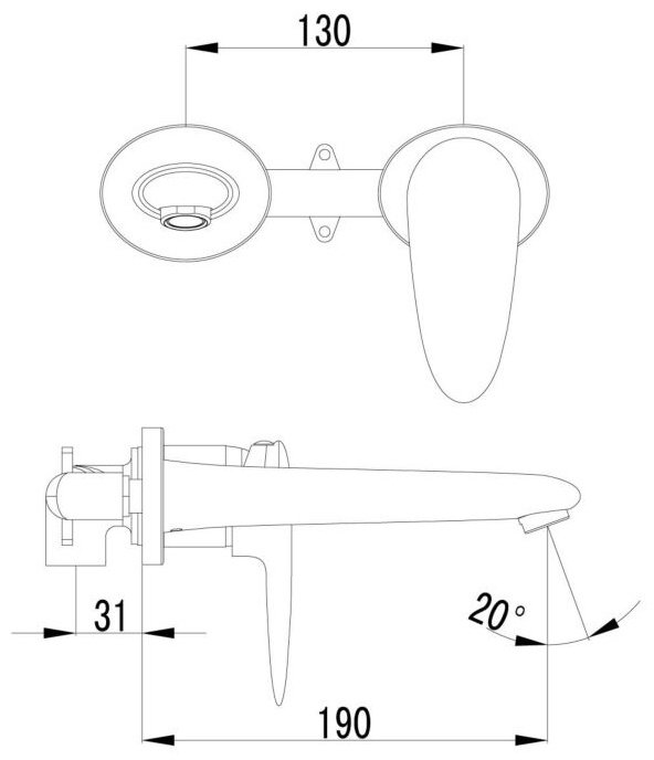 Смеситель для раковины (умывальника) Lemark LM4426C, однозахватный купить,NaN