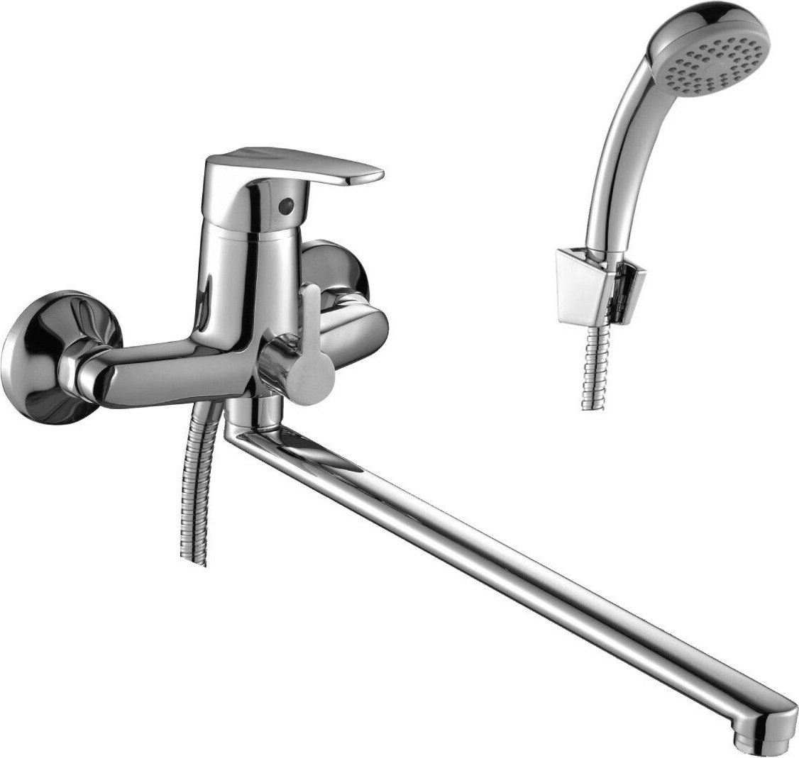 Смеситель для ванны Rossinka Silvermix D40-32, нержавеющая сталь, цвет хром купить,38400