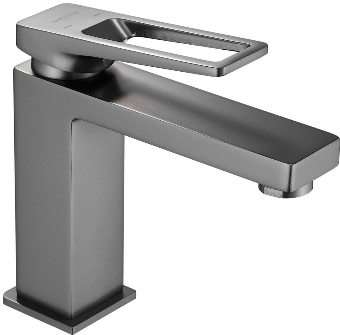 Смеситель Shevanik S6801T, латунь, цвет стальной купить,NaN