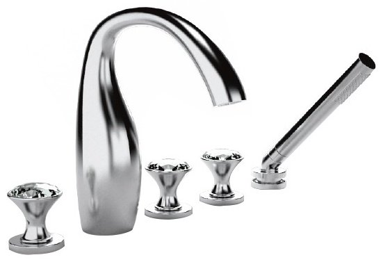 Смеситель для ванны BRAVAT F54287C-ENG, латунь, цвет белый купить,521010