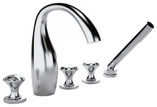 Смеситель для ванны BRAVAT F54287C-ENG, латунь, цвет белый купить,521010