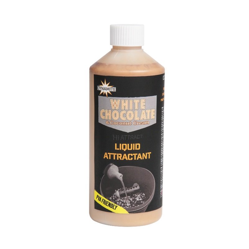 Аттрактант Dynamite Baits Liquid Attractant White Chocolate&Coconut 500мл купить,NaN