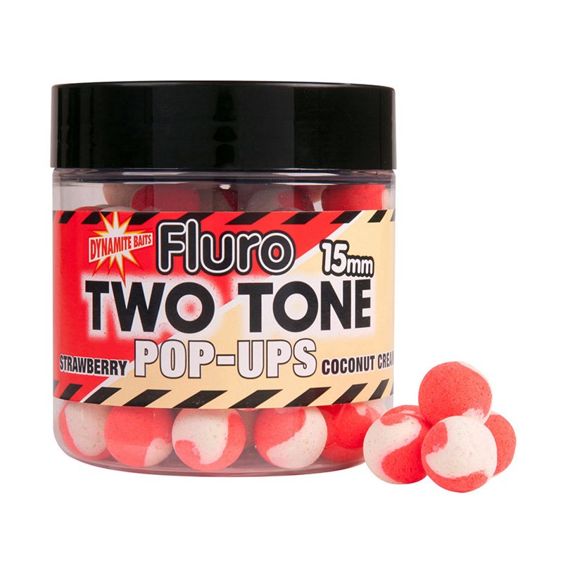 Бойлы Dynamite Baits Strawberry&Coconut Cream Two Tone 15мм купить,NaN