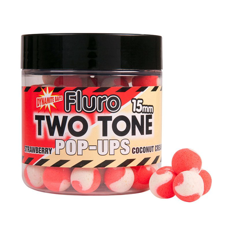 Бойлы Dynamite Baits Strawberry&Coconut Cream Two Tone 15мм купить,NaN