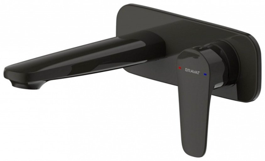 Смеситель для ванны с душем BRAVAT P8173218BW-ENG, однозахватный купить,107100