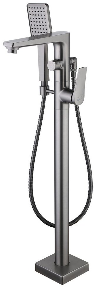 Смеситель для ванны Lemark Bronx LM3744GM, латунь, цвет графит купить,NaN