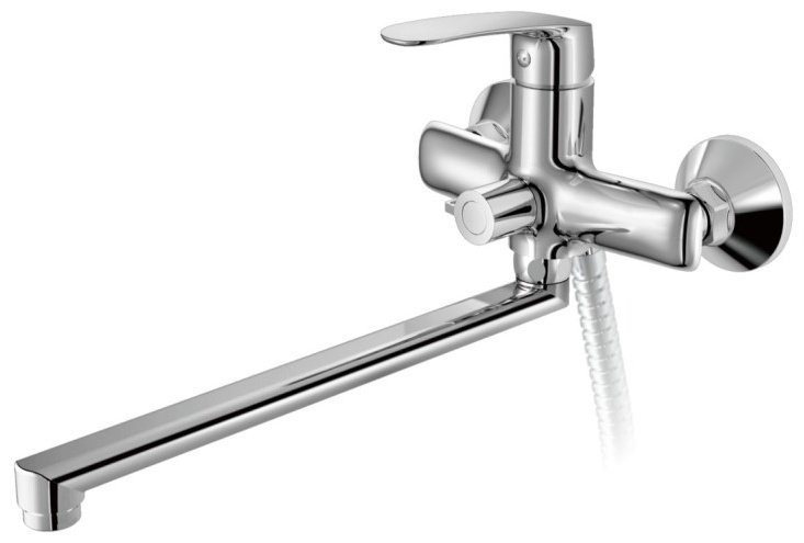 Смеситель для ванны Haiba HB22183, латунь, цвет хром купить,63544