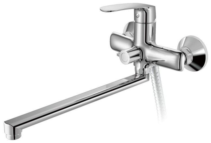 Смеситель для ванны Haiba HB22183, латунь, цвет хром купить,63544