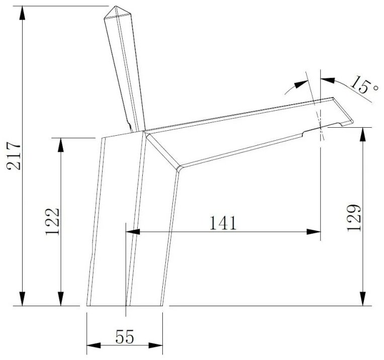 Смеситель для раковины (умывальника) Abber Zeitlos AF8910B, однозахватный купить,NaN
