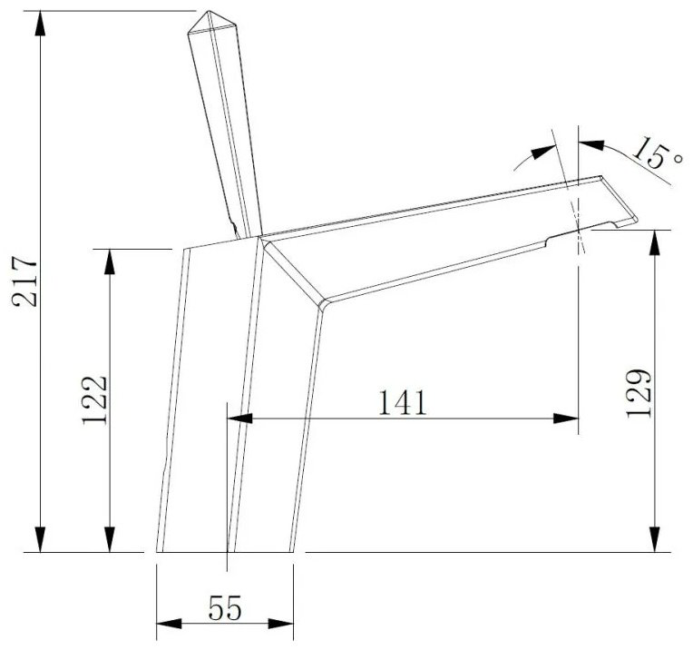 Смеситель для раковины (умывальника) Abber Zeitlos AF8910B, однозахватный купить,NaN