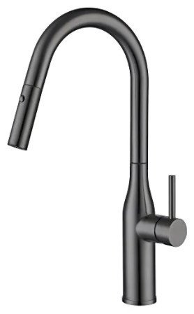 Смеситель для кухни Gappo G4398-41, латунь, цвет графит купить,NaN