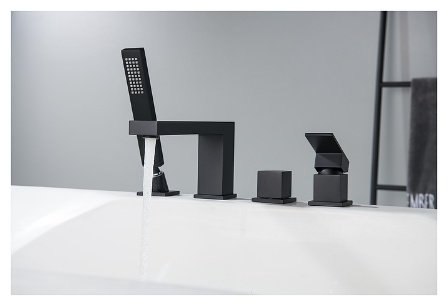 Смеситель для ванны Timo 2130/03Y Selene, латунь, цвет черный купить,NaN