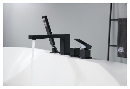 Смеситель для ванны Timo 2130/03Y Selene, латунь, цвет черный купить,NaN