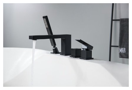 Смеситель для ванны Timo 2130/03Y Selene, латунь, цвет черный купить,NaN