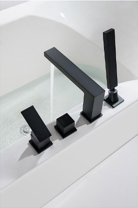 Смеситель для ванны Timo 2130/03Y Selene, латунь, цвет черный купить,NaN