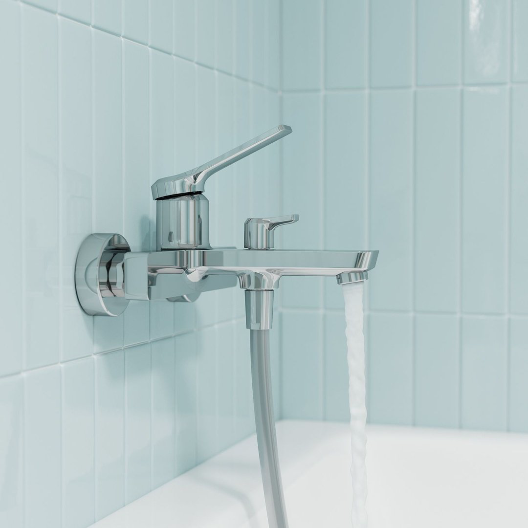 Смеситель для ванны IDDIS PARSB02i02WA, латунь, цвет серебряный купить,71500