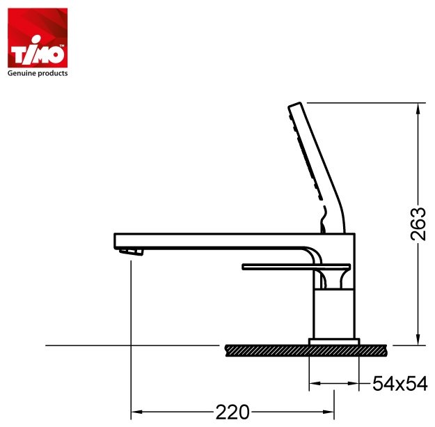 Смеситель для ванны Timo Torne 4330/03Y, латунь, цвет хром купить,NaN