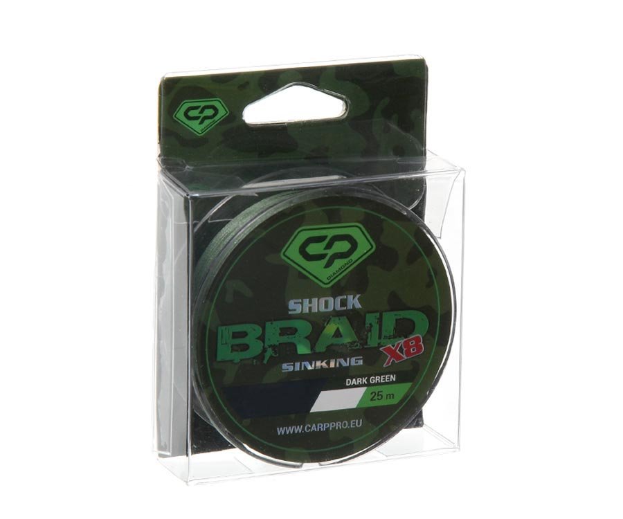 Шок-лидер Carp Pro Shock Braid 0.16 мм 50 м темно-зеленый