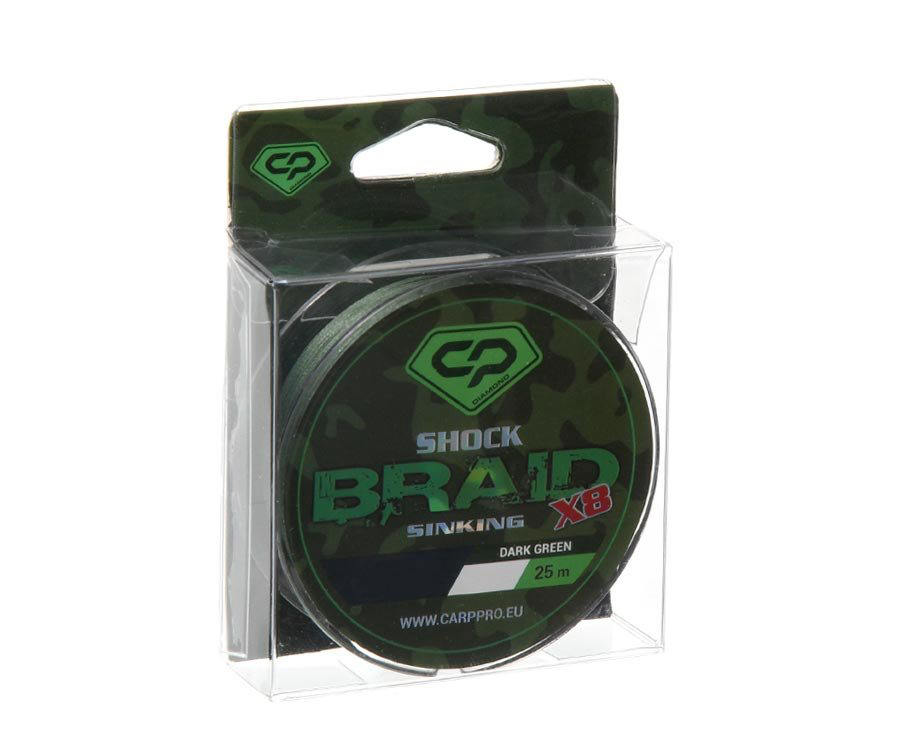 Шок-лидер Carp Pro Shock Braid 0.16 мм 50 м темно-зеленый купить,NaN