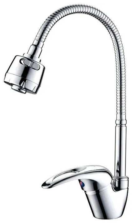 Смеситель с гибким изливом LEDEME L4302B, цинк, цвет хром - ForteMarket Смеситель с гибким изливом LEDEME L4302B, цинк, цвет хром купить,16800