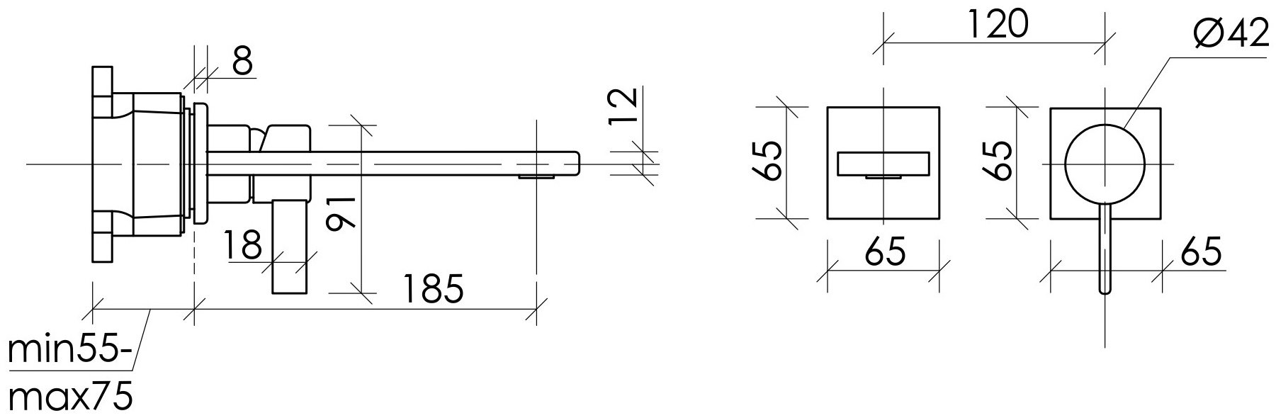 Смеситель Sancos SC9021GG, латунь, цвет черный