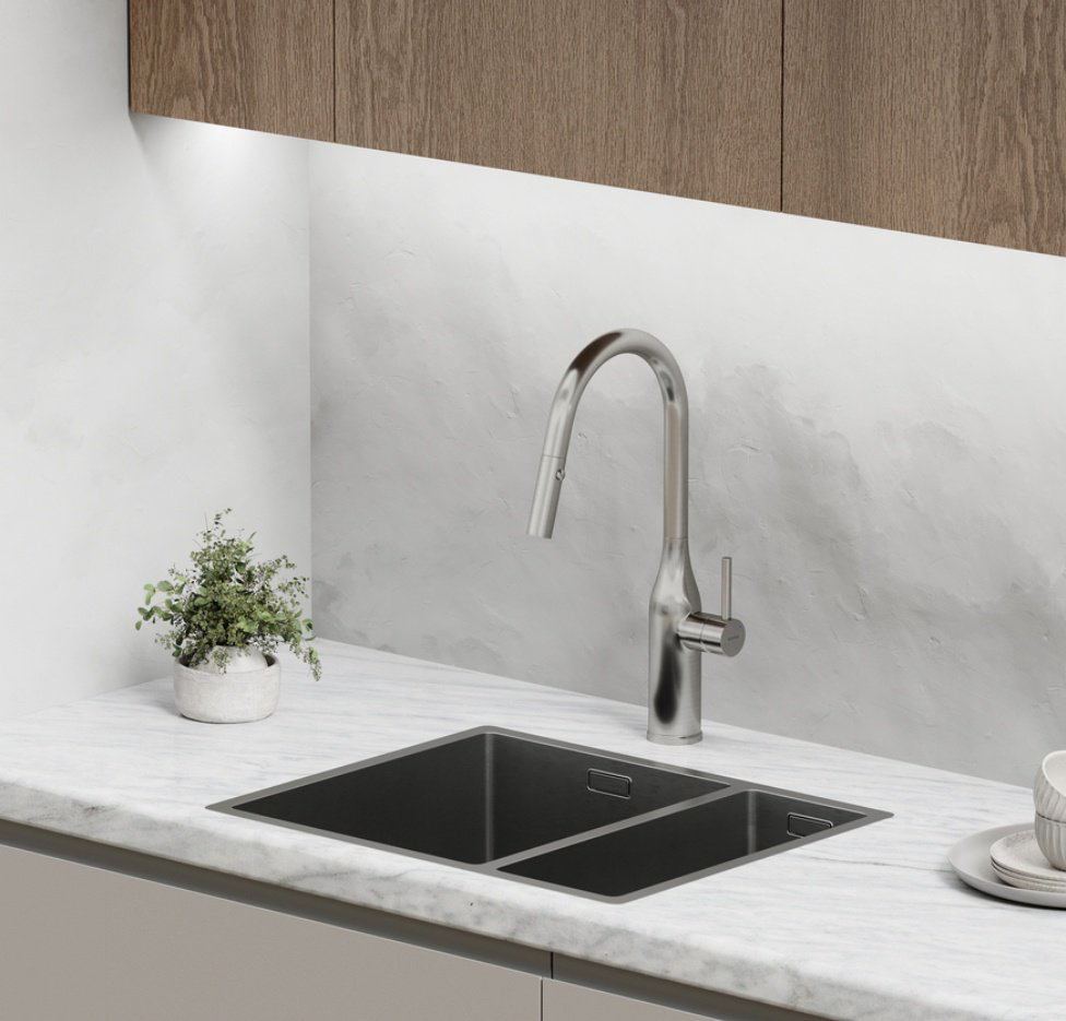 Смеситель для кухни Sancos SC4002BNG, латунь, цвет хром купить,164500