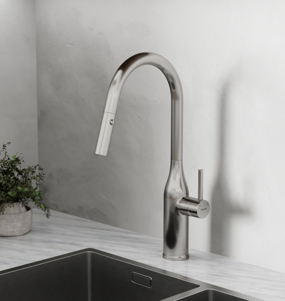 Смеситель для кухни Sancos SC4002BNG, латунь, цвет хром купить,164500