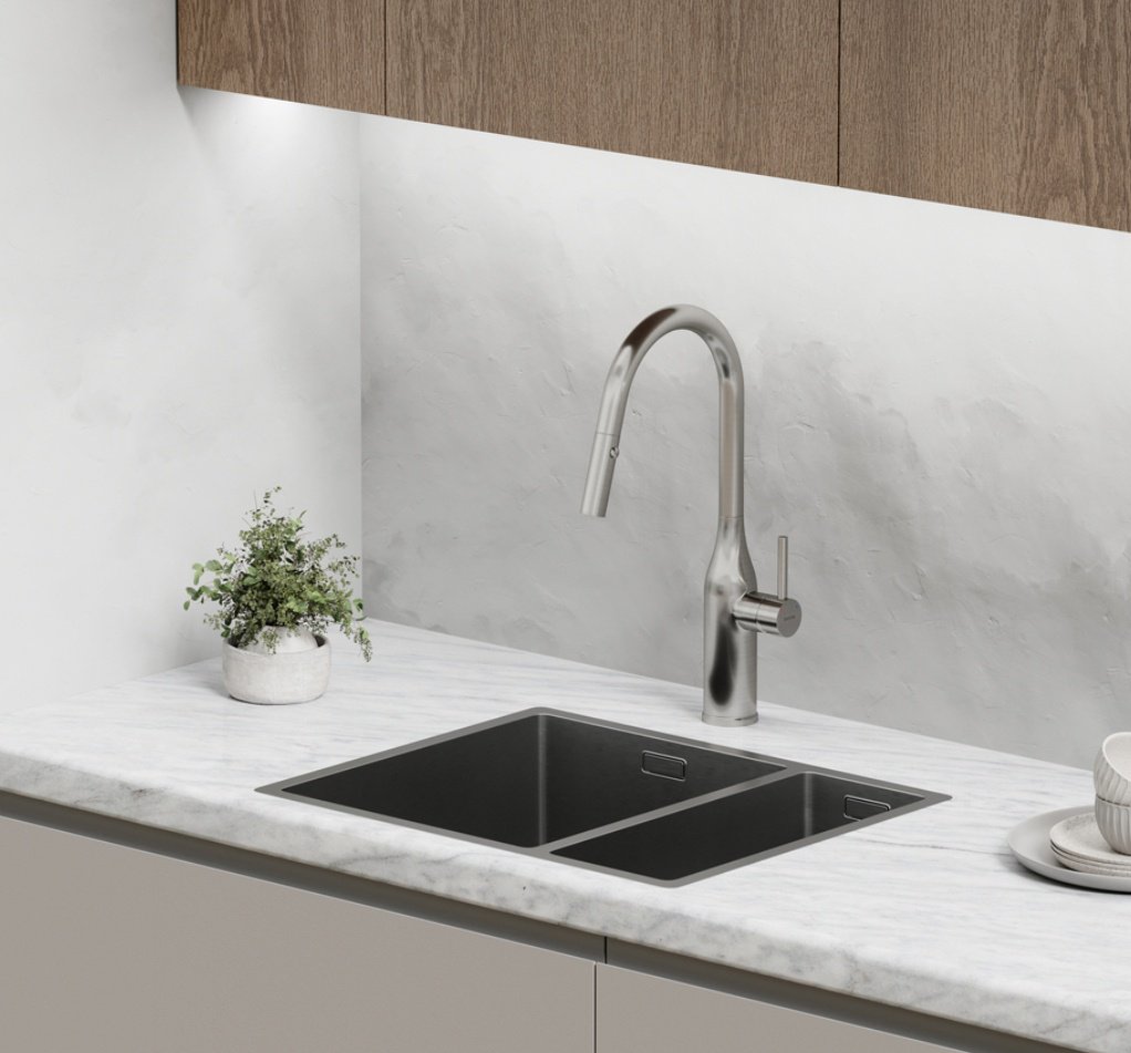 Смеситель для кухни Sancos SC4002BNG, латунь, цвет хром