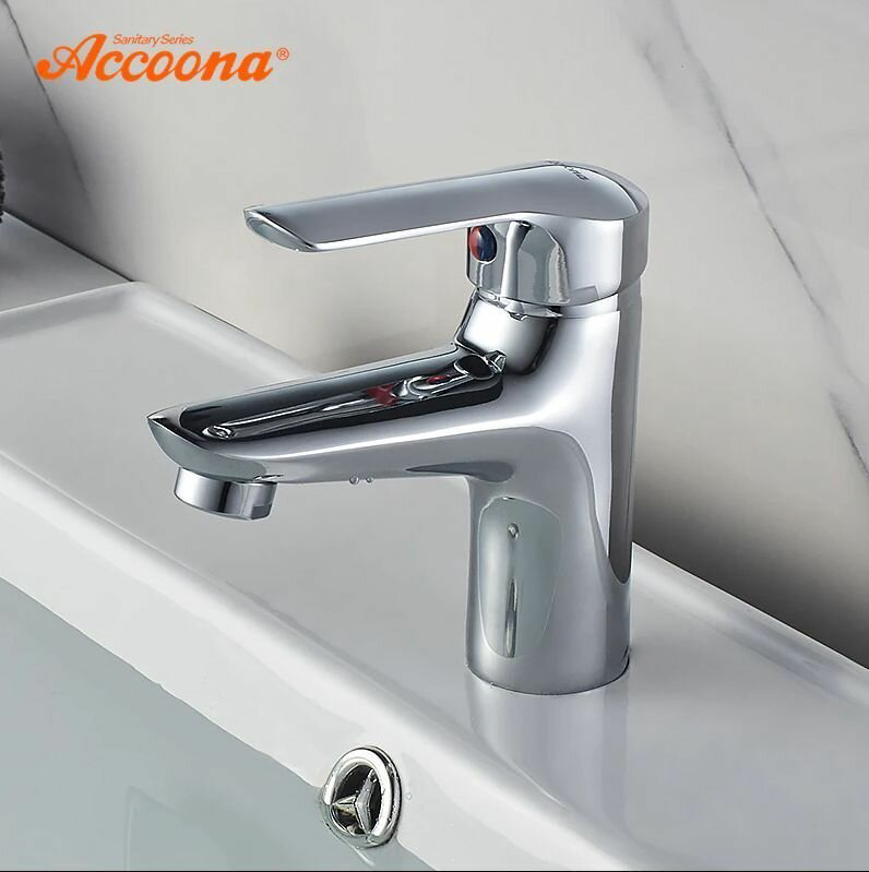 Смеситель для раковины (умывальника) Accoona 9668A, однозахватный купить,NaN