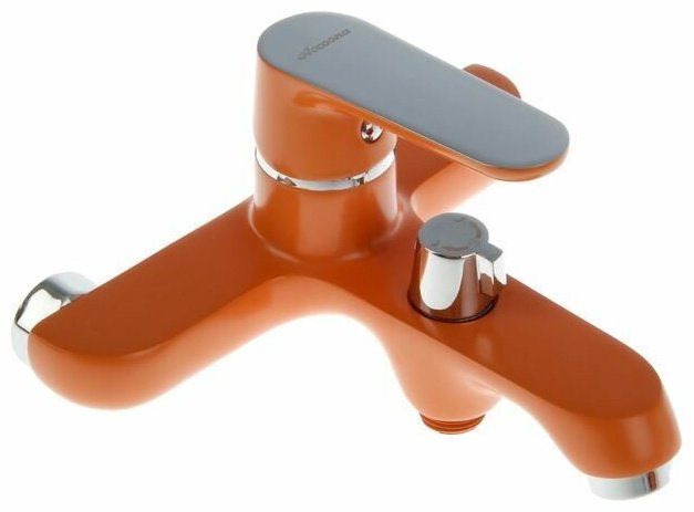 Смеситель для ванны Lux Kazakhstan A6366P, латунь, цвет оранжевый купить,NaN
