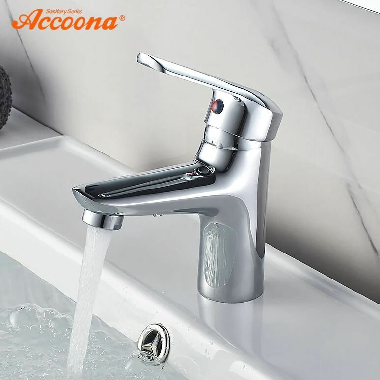 Смеситель для раковины (умывальника) Accoona 9668A, однозахватный купить,NaN
