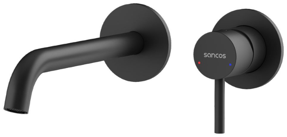 Смеситель Sancos SC9004MB, латунь, цвет черный