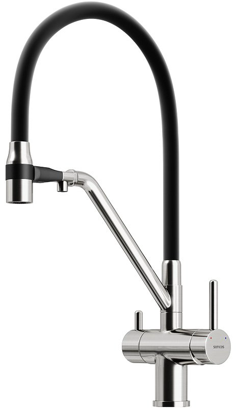 Смеситель для кухни (мойки) Ceramicanova SC4003BN, двухзахватный купить,284868