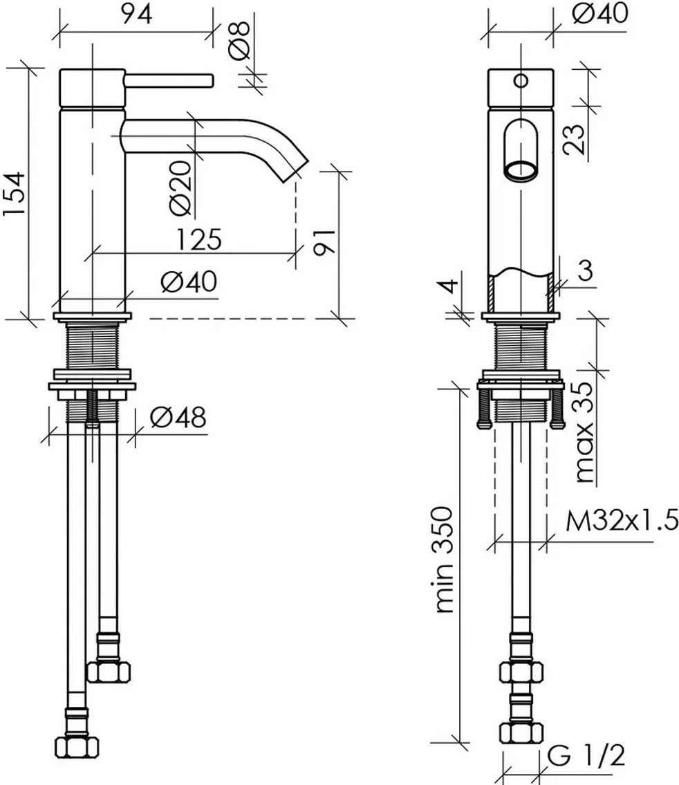 Смеситель Sancos SC9001GG, латунь, цвет черный