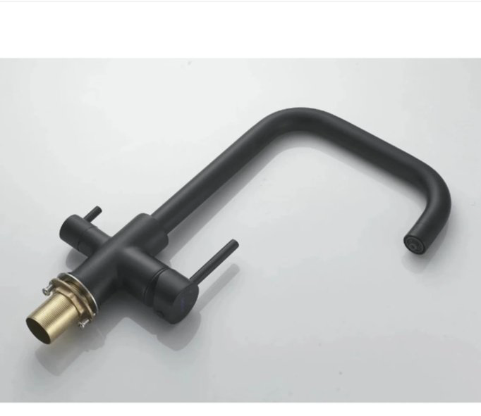 Смеситель для кухни Shevanik S228H, латунь, цвет черный купить,NaN