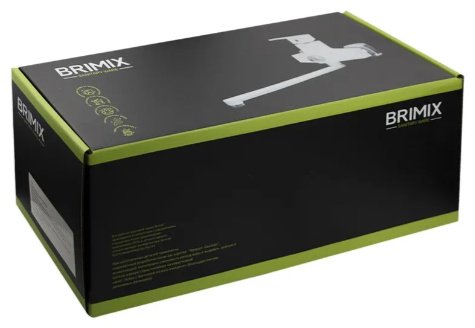 Смеситель для ванны BRIMIX 5564, ABS пластик, цвет черный