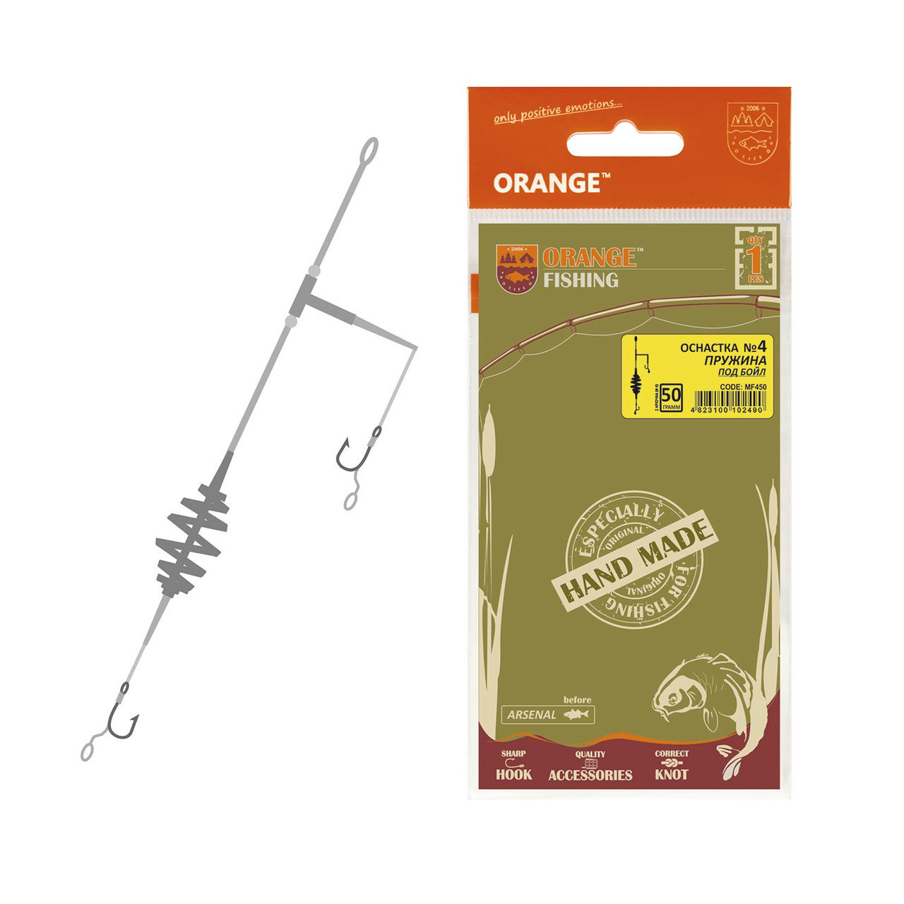 Оснастка карповая Orange #4 Spring Leadcore 50 гр купить,NaN