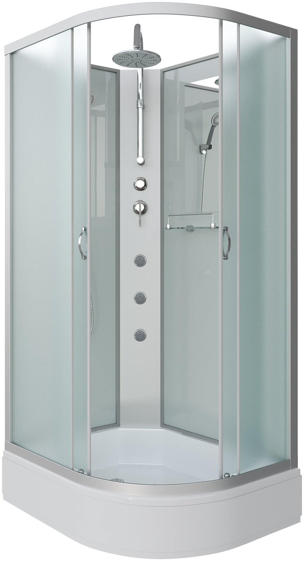 Душевая кабина Niagara NG-33194-14LBKTG (215 см х 110 см), средний поддон