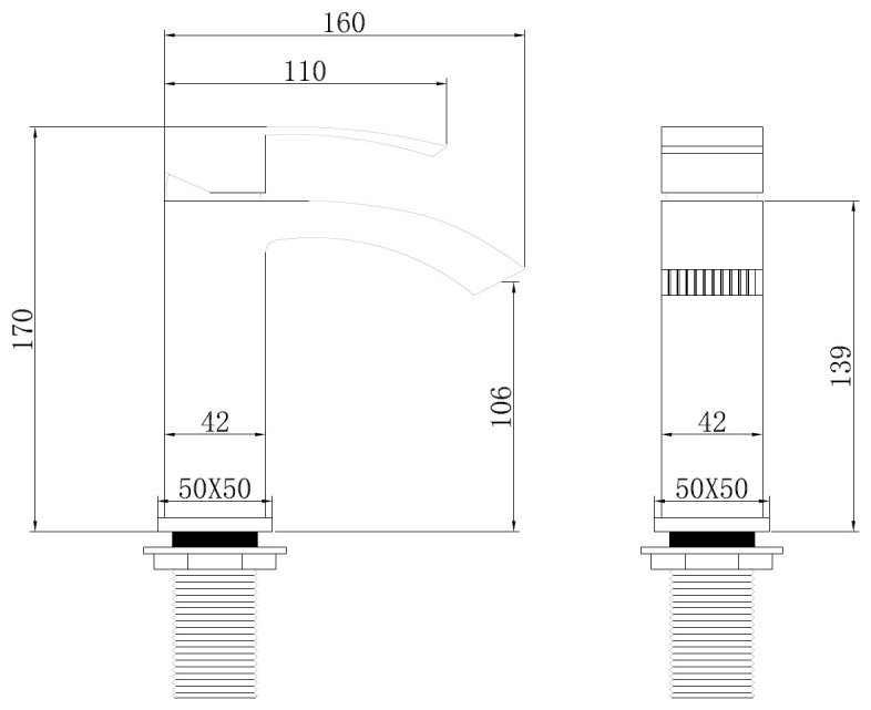 Смеситель Abber Wasserfall AF8610SP, латунь, цвет сатин купить,148600
