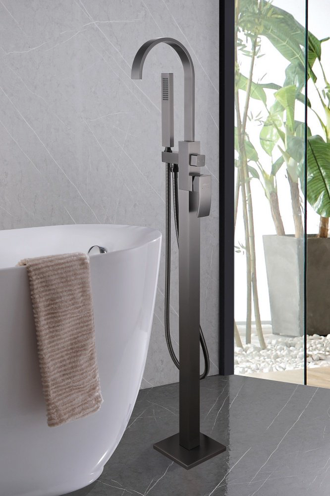 Смеситель для ванны Abber Wasserfall AF8615NG, латунь, цвет никель купить,549600