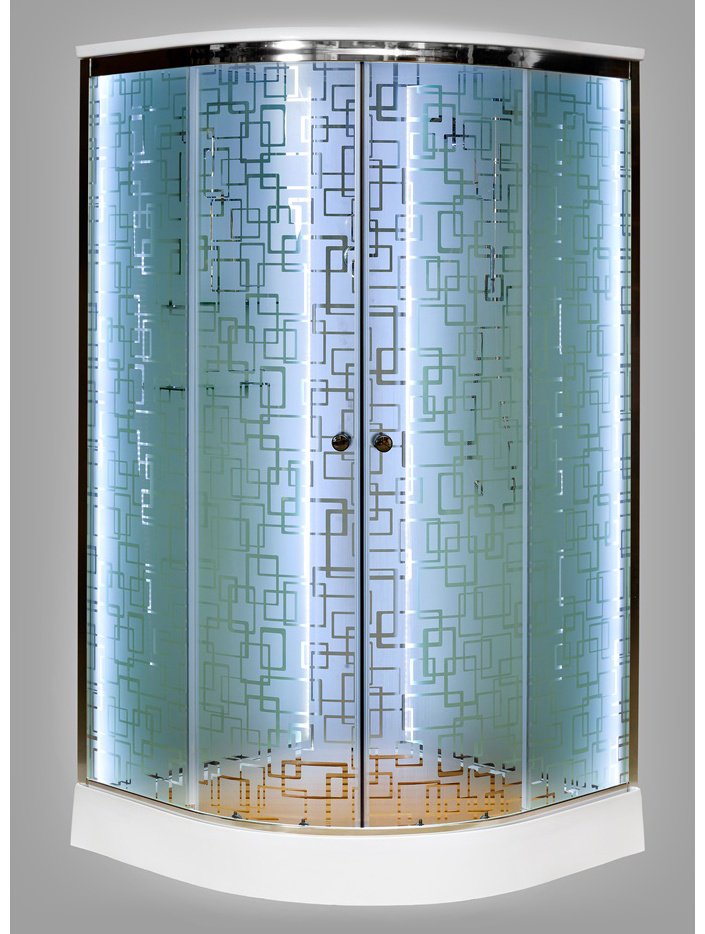 Душевая кабина KABINKA.KZ EM1580 LED (220х80 см), низкий поддон купить,NaN