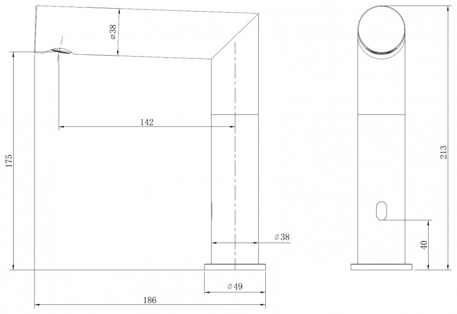 Смеситель Abber Perfekte 316 AF8A101BGGS, латунь, цвет стальной купить,254000
